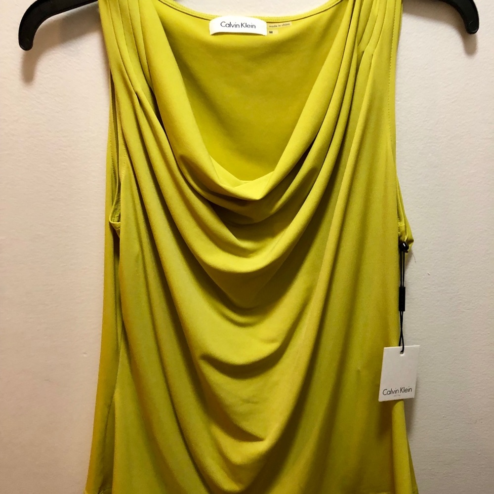 Two Calvin Klein Sleeveless Blouses